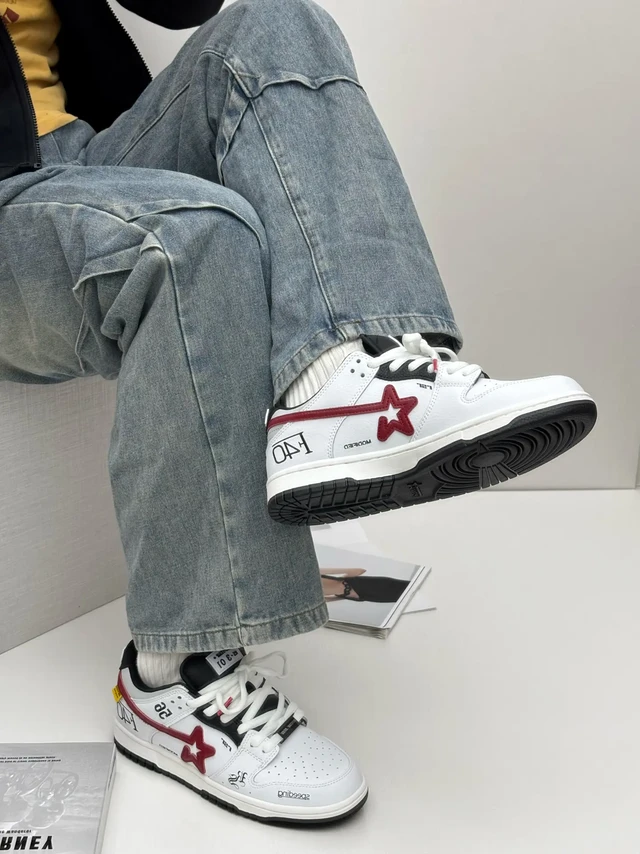 我也来跟个风～赛车风小白鞋