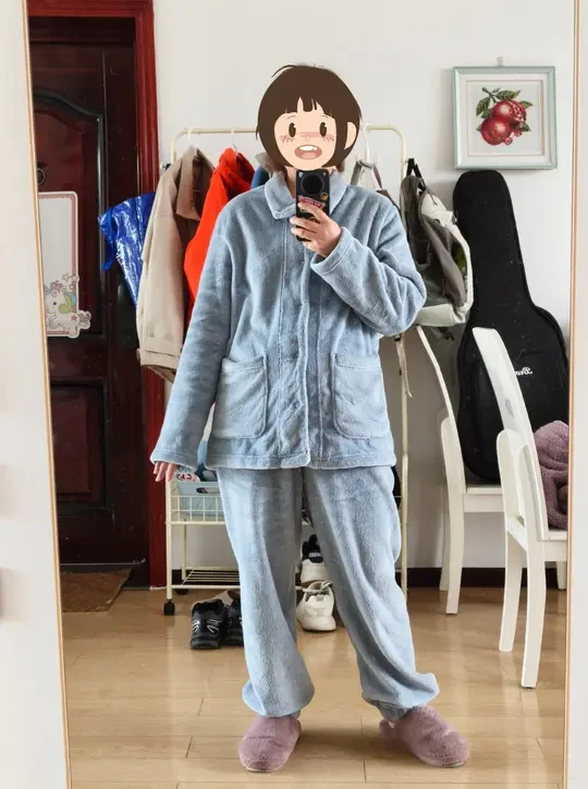 无印良品muji男款暖柔睡衣160姐妹可以冲！