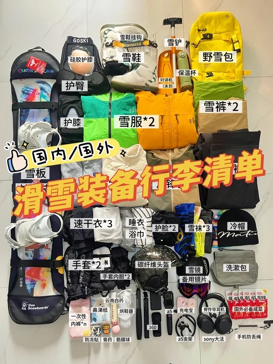 国内/外🏂外滑滑雪装备清单｜好物分享