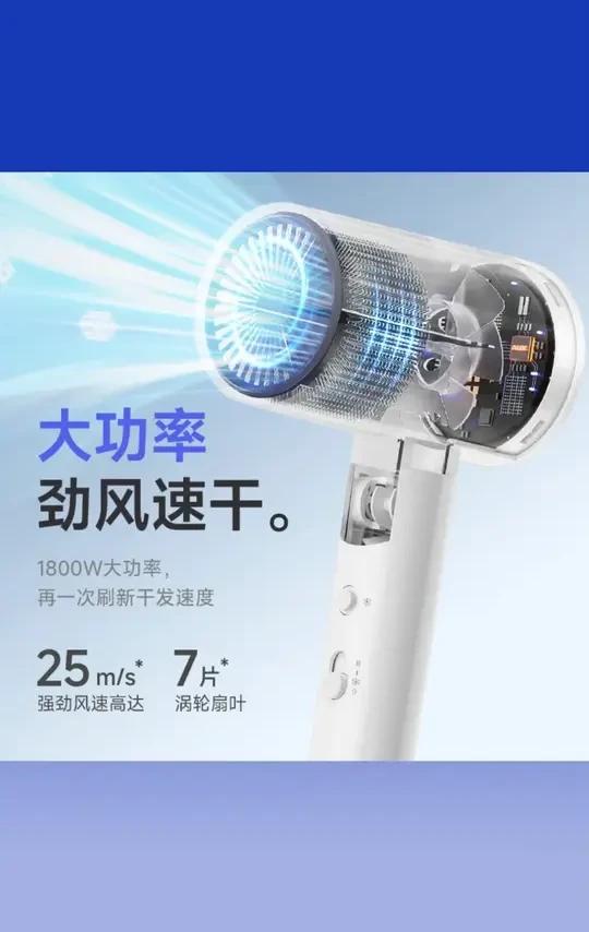 AUX/奥克斯吹风机家用大风力电吹风不伤发理发店大功率速干可折叠 #奥克斯折叠吹风机 #家用理发店通用 #大风力速干 #不伤发可折叠 #美发工具