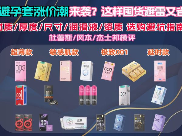 【避孕套/安全套推荐】2026囤货终极指南：等涨价就来不及了！|超薄/001/延时/敏感肌全解析，杜蕾斯/冈本/杰士邦全品牌横评