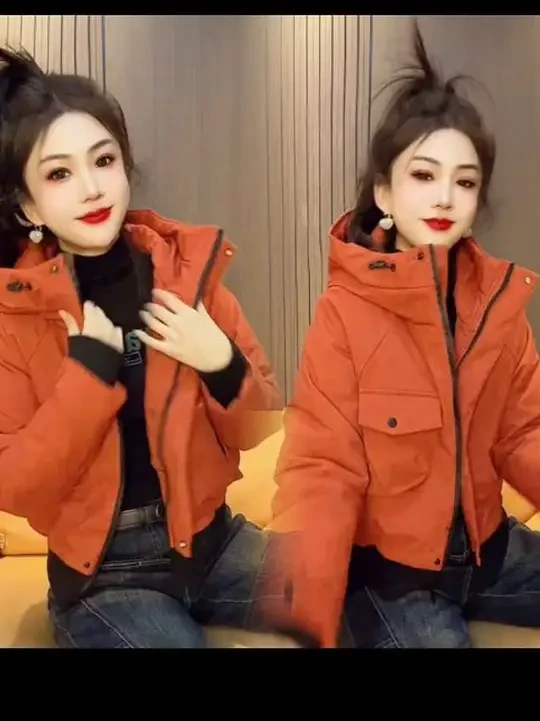 2025秋冬新款时尚显瘦气质网红高档洋气女高级百搭宽松大码棉服潮#女士棉服外套 #女款冲锋衣 #女款夹克外套 #女士棉服外套 #女士棉服外套