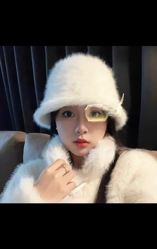 猫人秋冬季兔毛渔夫帽防寒保暖护耳水桶帽大头显脸小素颜盆帽子女#渔夫帽 #水桶帽 #盆帽 #护耳帽 #帽子