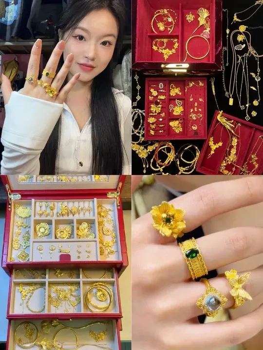 爆火黄金戒指合集#珠宝首饰 #戒指 #黄金
