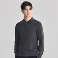 Mind Bridge绵羊毛Polo领毛衣｜2025秋通勤男神战袍实锤！