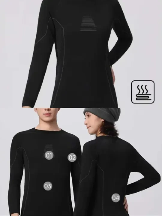 冬天跑步不冷！浪莎速干衣套装 冬天必备！！！#户外穿搭#户外#户外运动#保暖套装