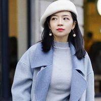 冬天穿阔腿裤不要搭配帆布鞋！学三木母女这样搭，时髦显瘦又保暖