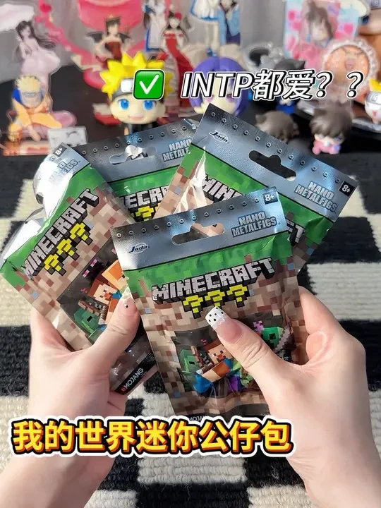 拆完我的世界盲袋，外甥提着空行李箱就来了。。 #我的世界#我的世界史蒂夫#我的世界末影人#大人也要玩玩具#盲盒