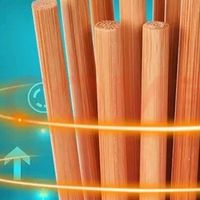 唐宗筷 天然碳化竹筷子12双装 家用商用无蜡野餐不易发霉餐具套装