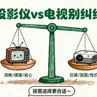 电视vs投影仪怎么选？我们汇总了上百位用户真实体验，结论在这