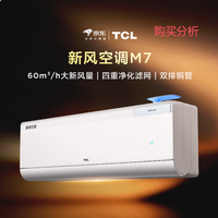 TCL空调新品京东联名新风M7大1.5匹变频冷暖壁挂式节能 购买分析