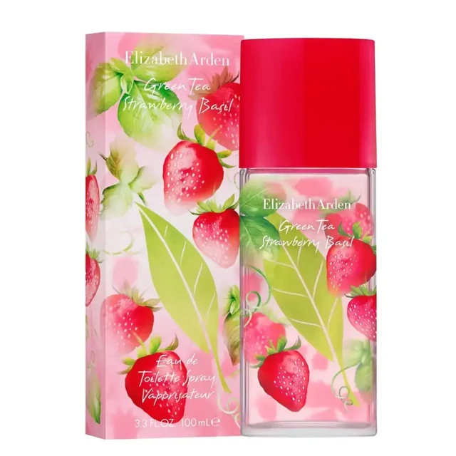 Elizabeth Arden推出全新女士香水“绿茶草莓罗勒”，为广受欢迎的绿茶系列注入了新的果香和绿意。
这款香水以埃及罗勒、香草和草莓开场，赋予其芬芳果香。随着香气的推进，法国野生草莓和法国罗勒的
