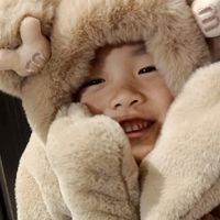 儿童一体毛绒围巾帽子，舒适透气温暖整个冬天