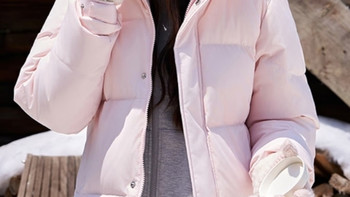 冬日暖心守护，我的粉色雪中飞发热羽绒服太好穿