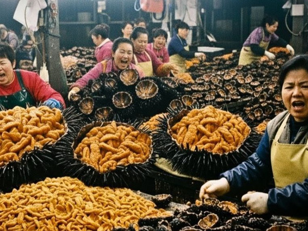 潜水捕捞海胆全纪录，揭秘珍贵海味背后的保护与工艺