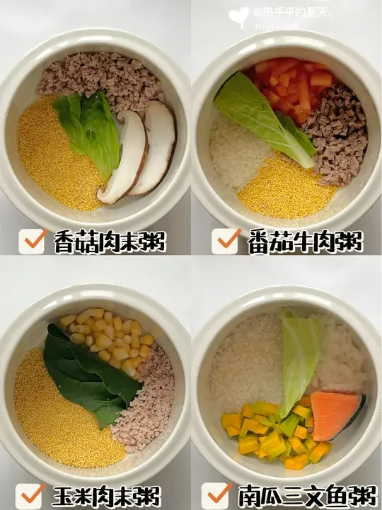 宝宝营养辅食粥一锅炖❗️做法简单不重样