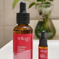 💧干敏皮救星！trilogy玫瑰果油45ml深层修护，养出透亮水光肌