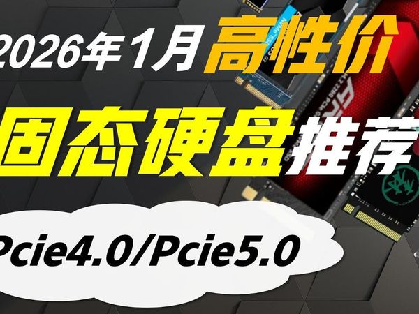 【建议收藏】2026年1月性价比M.2固态硬盘推荐|详细到主控和颗粒型号|包含长江存储、原厂颗粒等|涵盖Pcie4.0/5.0|致态 三星 铠侠 西数等品牌推荐