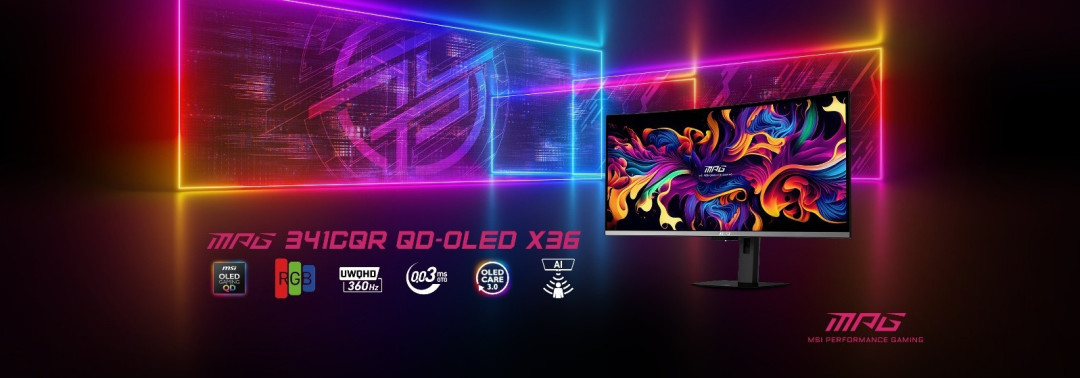 见世界,赢一切—微星发布MEG X /MPG 341CQR QD-OLED X36流光显示器