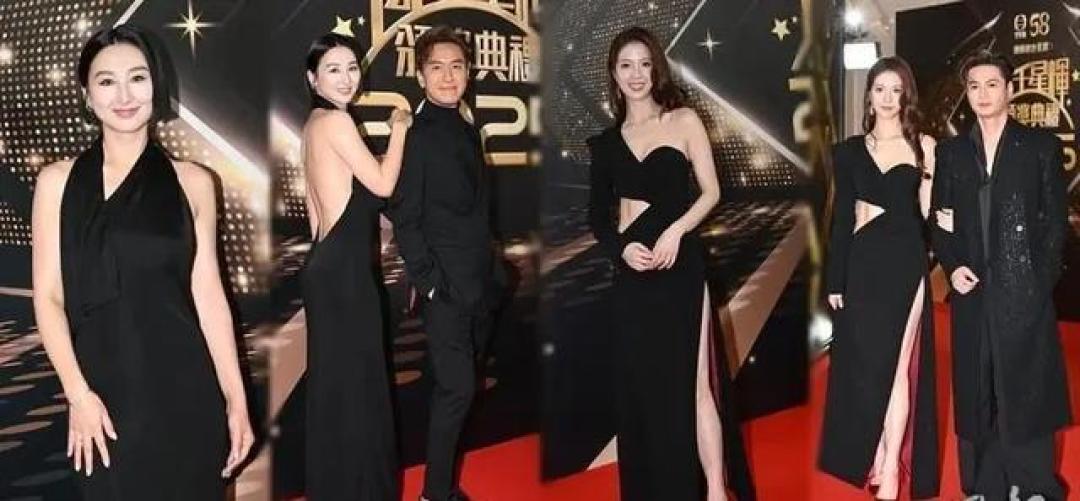 TVB红毯：陈自瑶造型大胆惹议，佘诗曼黄宗泽携手成最大赢家