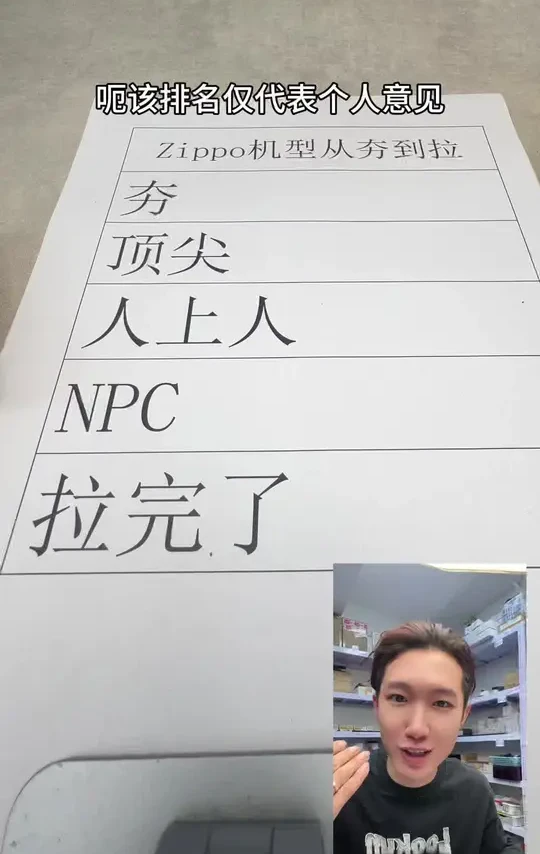 zippo机型从夯到拉排名 排名仅代表个人意见 ，仅供参考#从夯到拉 #zippo打火机 #zippo