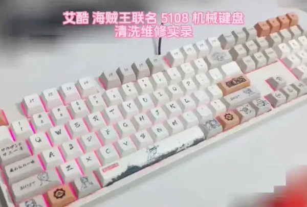 艾酷海贼王联名5108键盘清洗维修实录，键盘坏了别丢，我可以帮你抢救下。#键盘清洗 #键盘维修 #外设维修 #贵阳键盘维修 #机械键盘 @DOU+好生意