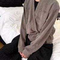 TZ killer灰色V领卫衣｜松弛感与高级感双在线的本命上衣✨