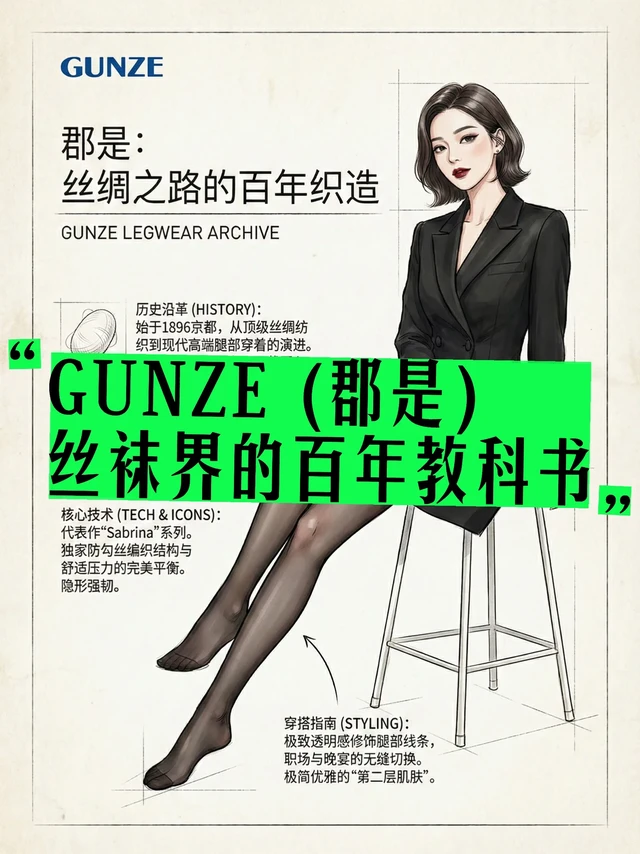 是丝袜也是第二层肌肤！GUNZE 郡是