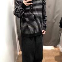 TZ killer立领羊毛衫｜男生秋冬内搭天花板，黑白条纹高级感拉满