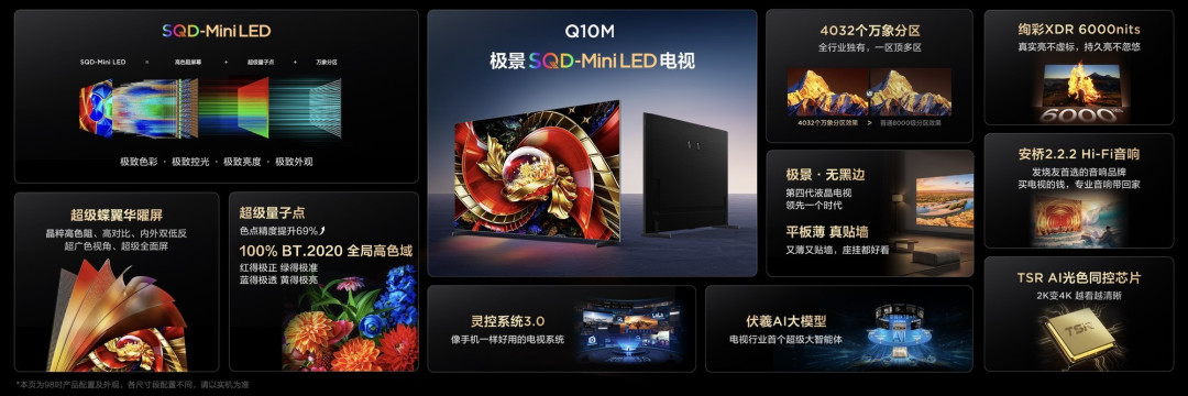 好画质不只高色域!TCL SQD技术下放Q10M系列,重新洗牌高端电视市场