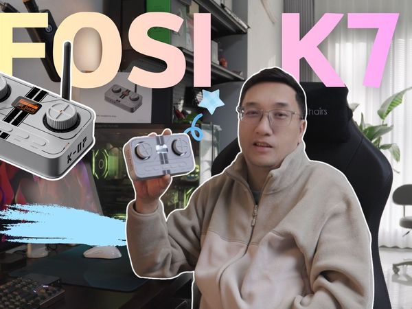 游戏+HiFi 多场景应用，Fosi K7 桌面解码耳放 外置声卡
