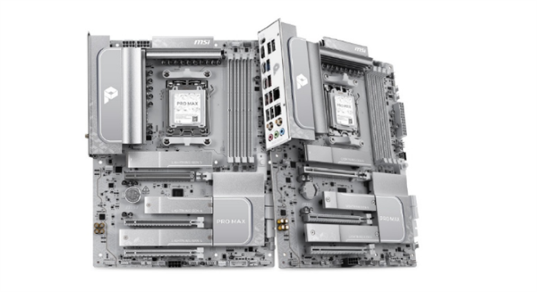微星发布全新PRO MAX系列：主板、显示器、电源全都有 一致纯白配色
