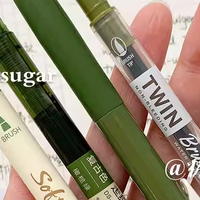 石复古绿色笔系列小红书同款ins秀丽笔学生用手帐笔速干中性笔