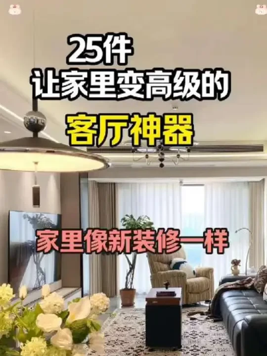 25件让家里变高级的客厅神器#客厅搭配 #居家好物 #装饰摆件 #软装搭配