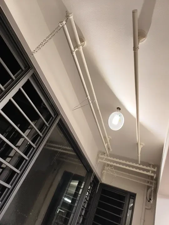 新家的100个快递-固定晾衣杆