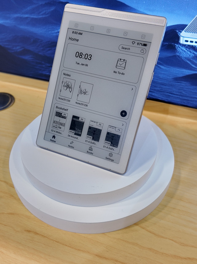 CES观察｜汉王两款电纸书新品，Clear7 Ultra首次采用Oxide高刷屏