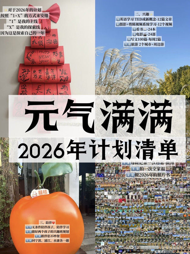 生活日常|新的一年元气满满 2026年心愿清单