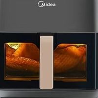 美的空气炸锅MF-KZC539J，免翻面黑科技，厨房小白也能变大厨