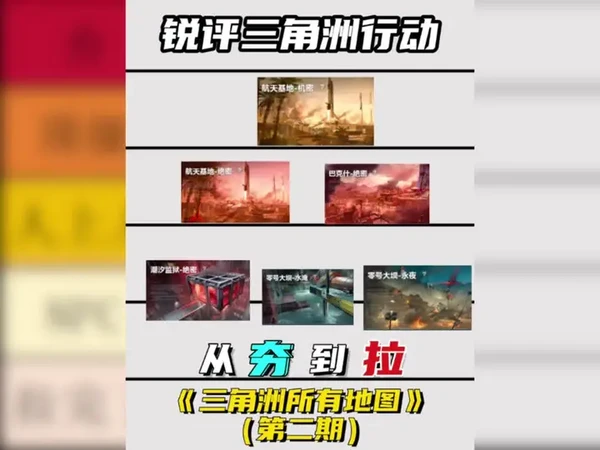 锐评三角洲所有地图第二期 从夯到拉五个级别#三角洲 #三角洲行动 #三角洲行动首测