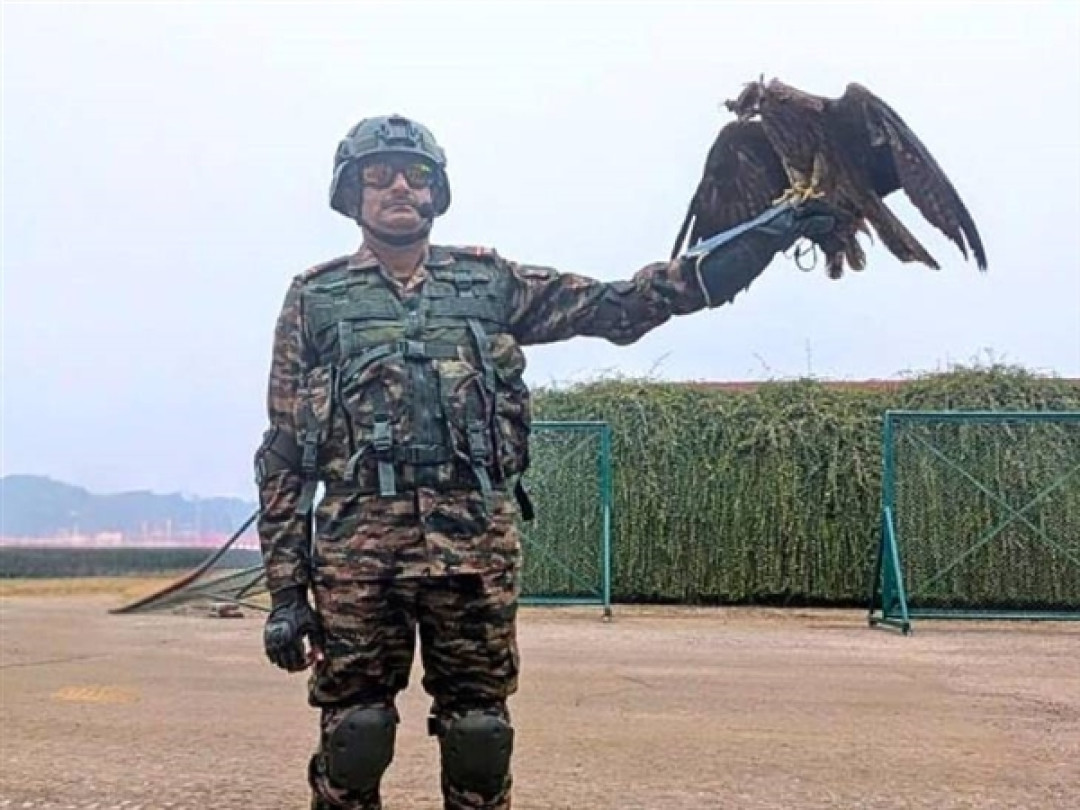 传统艺能不能丢 印度阅兵彩排又见摩托“叠罗汉”