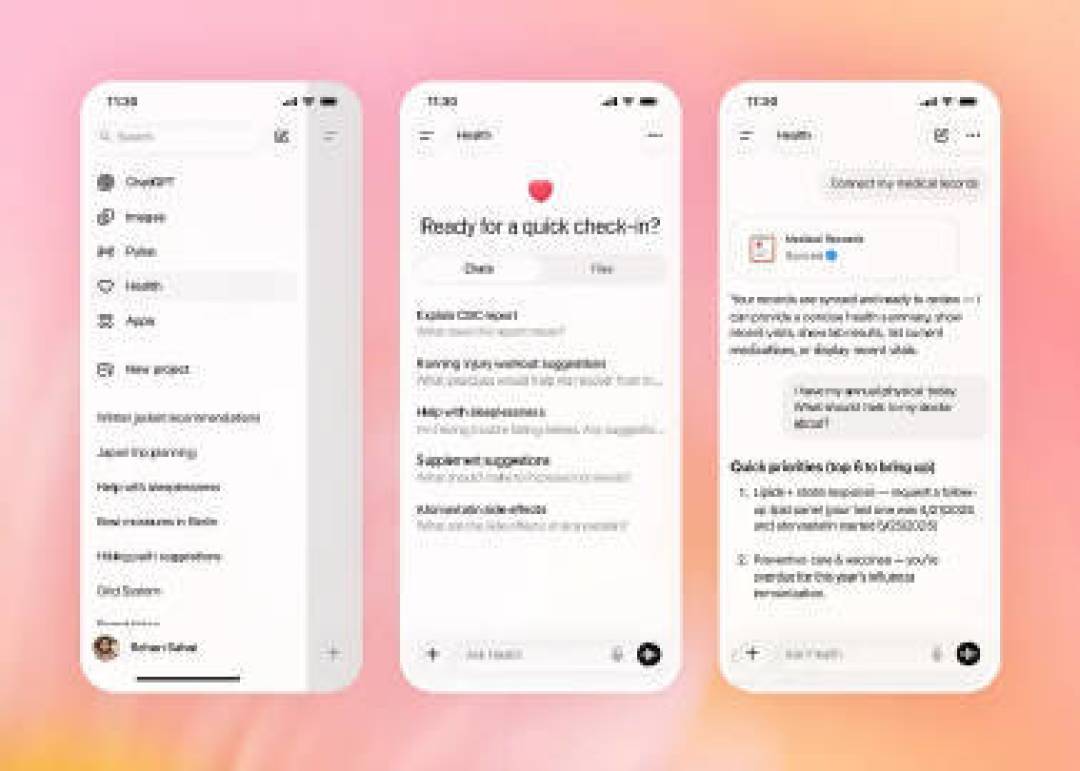 ChatGPT发布美国版蚂蚁阿福:一个重隐私,一个通医院