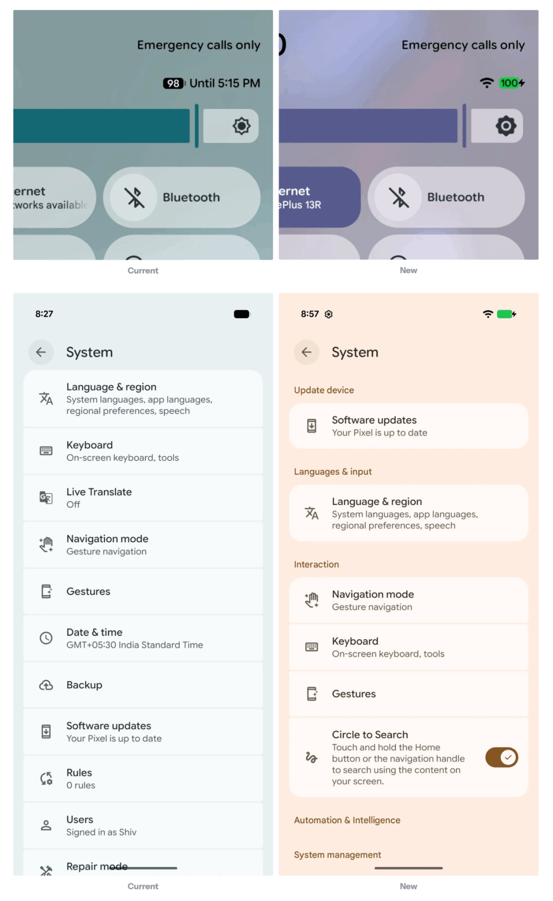 谷歌推Android Canary 2601:跨平台快传、新UI亮相
