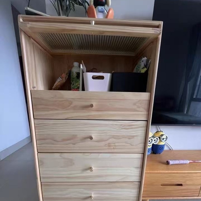 实木五斗柜，客厅卧室收纳全能王