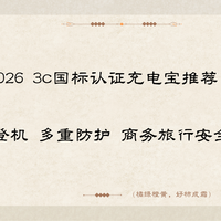 2026 3c国标认证充电宝推荐 航空可登机多重防护商务旅行安全之选