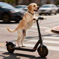 宠物狗骑电动车带狗上街，是便利还是危险？全网观点大碰撞