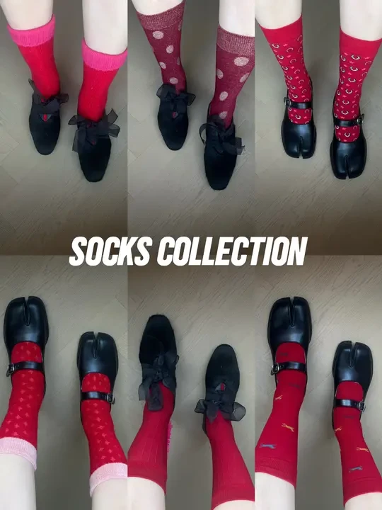 秋冬红色系袜子合集🧦精致小众袜子合集3.0