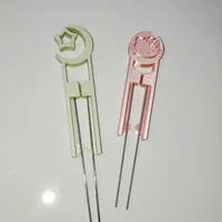 自制拼豆笔豆针选择：烧烤签子与圆钢棒实测