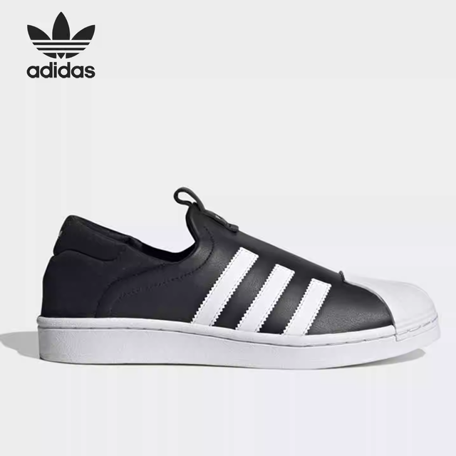 Adidas/阿迪达斯 女子三叶草运动一脚蹬休闲鞋