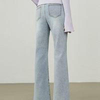 💙 INS街头感拉满！这条浅蓝色微喇裤焊在我腿上了！