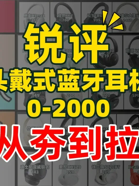 【锐评头戴式耳机】从夯到拉，一一锐评！2026开年大盘点， 看看你的上榜了吗？#头戴式耳机 #耳机 #蓝牙耳机 #从夯到拉 #锐评